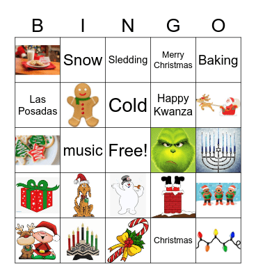 Holiday Bingo Card