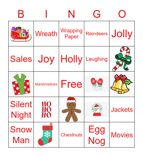 DLP Holiday Bingo Card