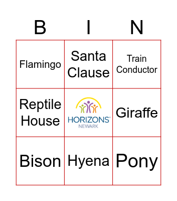 Horizons Winter Lights Celebration! Bingo Card