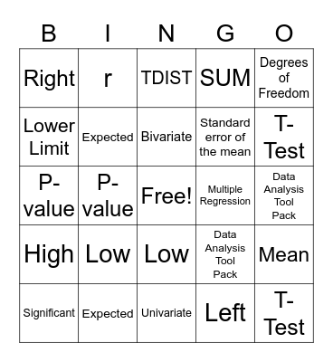 HA 632 Quant Bingo Card