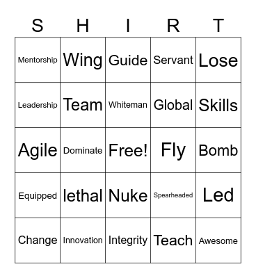 Al's Bingo Card