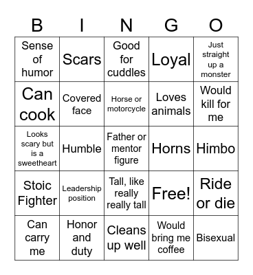 Yero Moo Babygirls Bingo Card