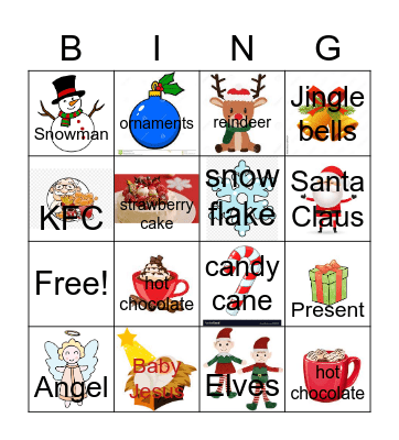 Christmas Bingo Card