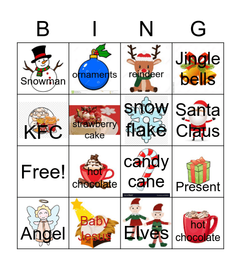 Christmas Bingo Card