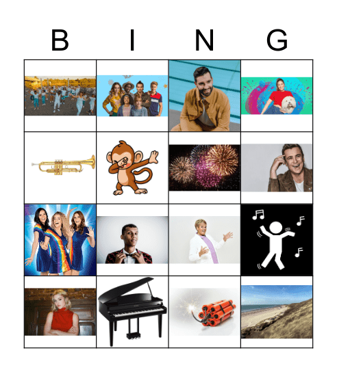 Muzikale bingo Card