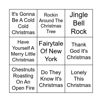 IT'S CHRISTMAS Bingo Card