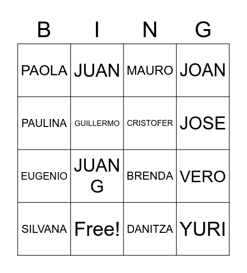 BINGO NOBITEX Bingo Card