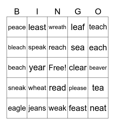 EA Bingo Card