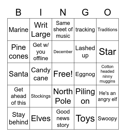 Random Bingo Card