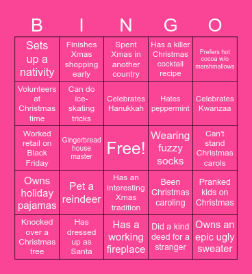 Christmas Bingo Card