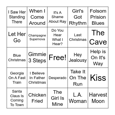 LMB 12/18 Bingo Card