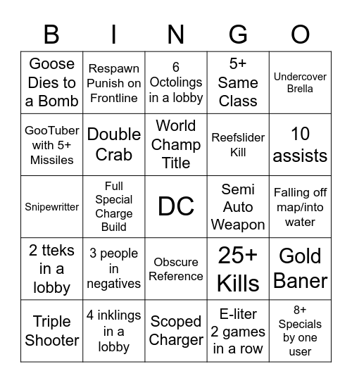 Bingo Card