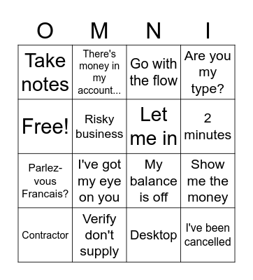 SBSEG Online Bingo Card