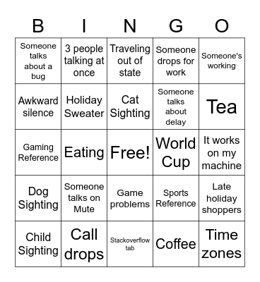 Stat Jem Fccw Holiday Bingo Card