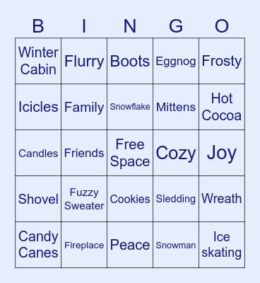 Winter Bingo! Bingo Card