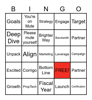 Elevate 2023 Bingo Card