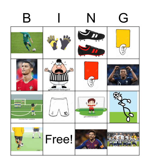 Soccer Bingo Card