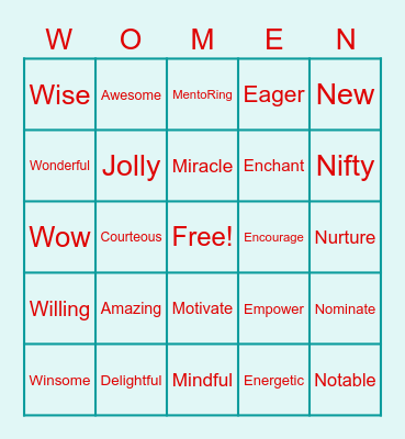 WOVI 2022 Holiday Party BINGO! Bingo Card