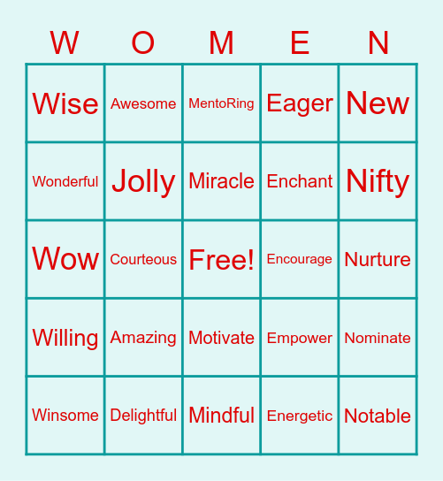 WOVI 2022 Holiday Party BINGO! Bingo Card
