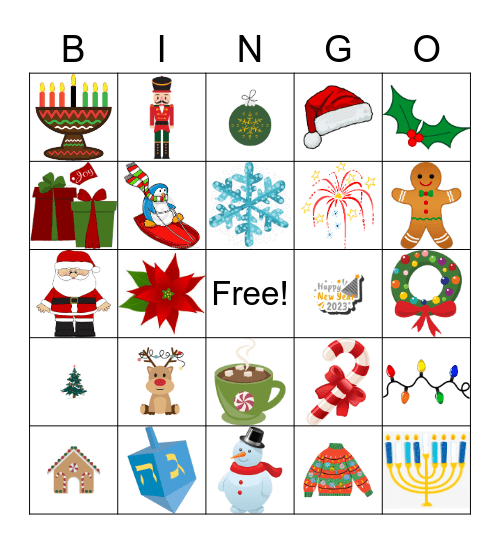 Holidays! Bingo Card