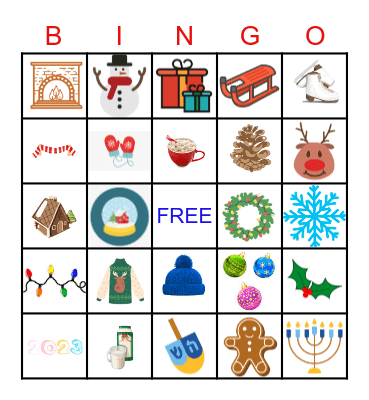 Studio 3 Holiday Lunch Bingo Card