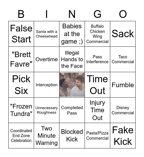 Tailgate and Celebrate! Bingo Card