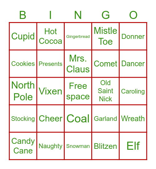 F E L I Z   N A V I D A D ! Bingo Card