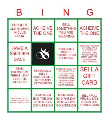 NORTHBEST BINGO Card