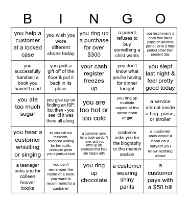 HAWTHORNE HOLIDAY AGAIN! Bingo Card