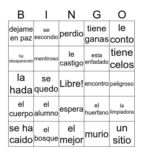 Episodio 1 Bingo Card