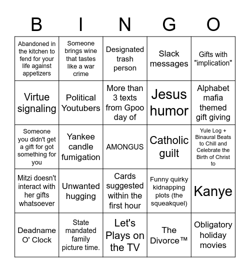 Crisis 2022 Bingo Card