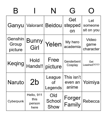 Holiday Matsuri 2022 Pics Bingo Card