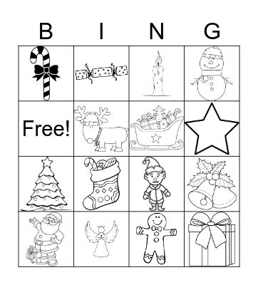 Christmas Bingo Card