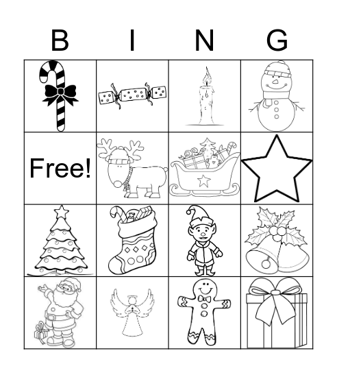 Christmas Bingo Card