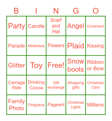 Movie Bingo Card