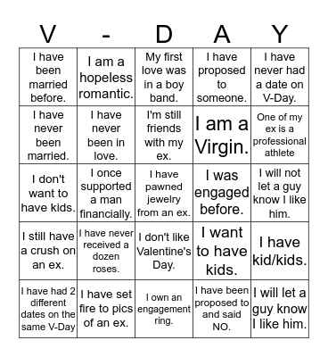 WHOLE HEART BINGO Card