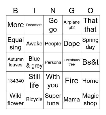miniminizzLover Bingo Card