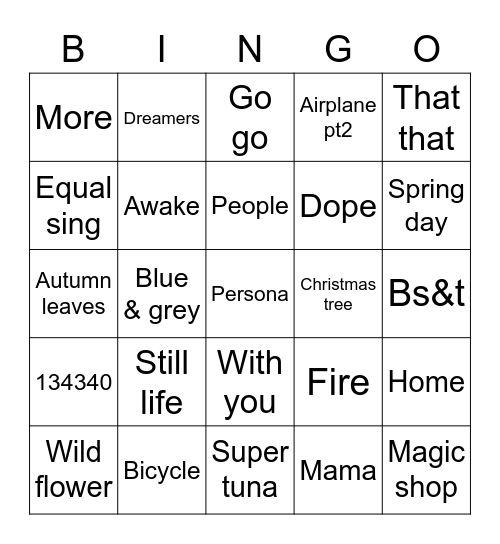 miniminizzLover Bingo Card