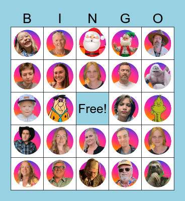 Jeffrey Christmas Bingo 2022 Bingo Card