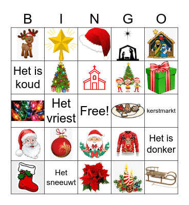 Christmas Bingo Card