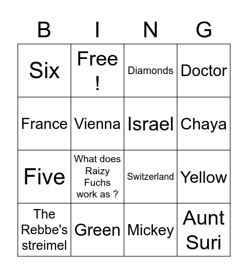 Chanukah Bingo 2022 Bingo Card