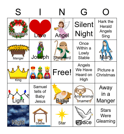 Christmas Bingo Card