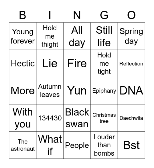 goodboy_alien95 Bingo Card