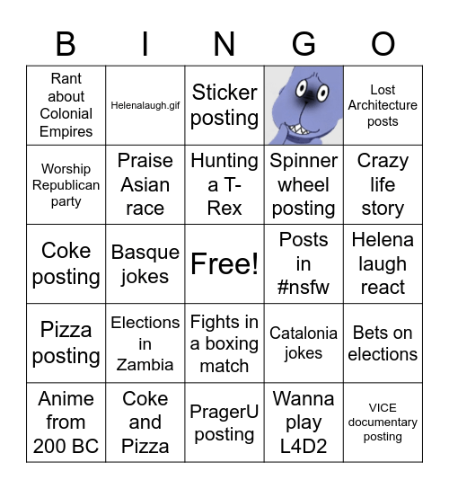 Helena bingo card Bingo Card