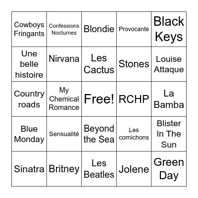 Kara-Bingo 2022 Bingo Card