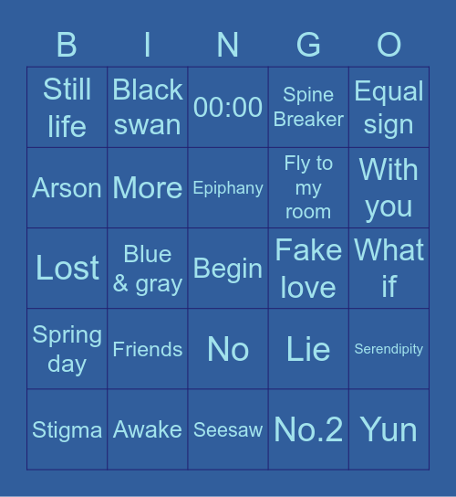 2014_Anushka Bingo Card