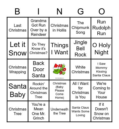 Ho! Ho! Ho! Bingo Card
