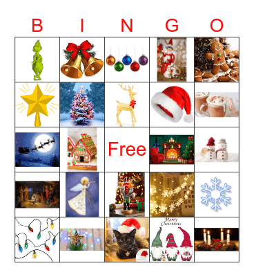 Merry Christmas Bingo Card