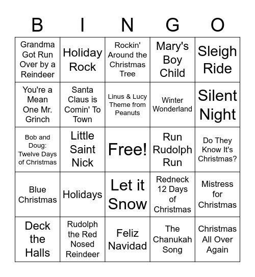 FHB Bingo Card