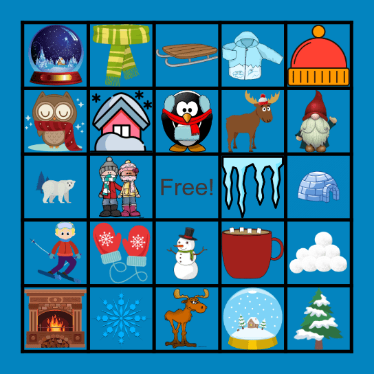 WINTER FUN BINGO Card